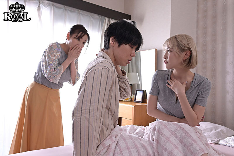 一緒に寝た彼氏役の暴走を親に見つかり取り繕う